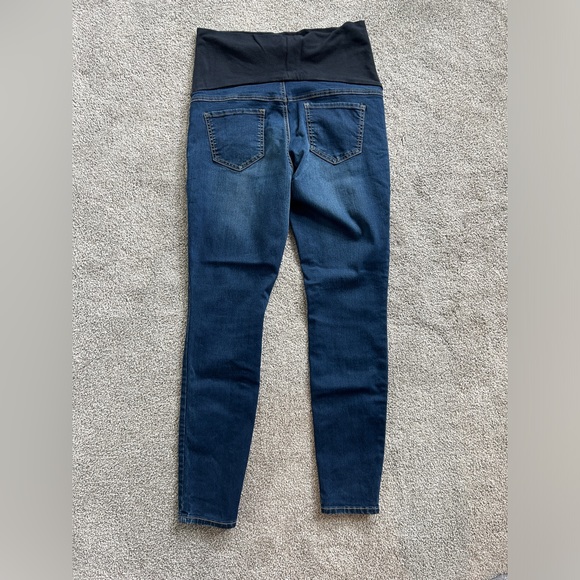 Thyme Maternity Slim Dark Blue Jeans | Sz M - Picture 2 of 9